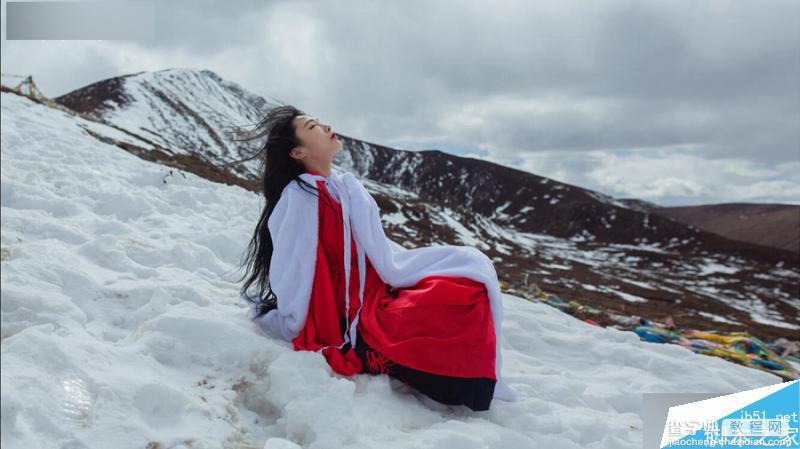 PS打造高原唯美古风雪景人像照片(拍摄和后期修图流程)7