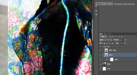 photoshop怎么p出大花袄效果？6