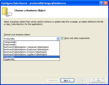 ASP.NET 2.0中的数据操作之八：使用两个DropDownList过滤的主/从报表8