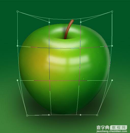 photoshop中打造一个美味青苹果22