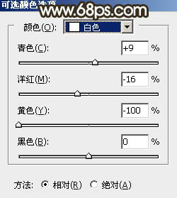 Photoshop调制出秋季冷褐色草原人物图片20