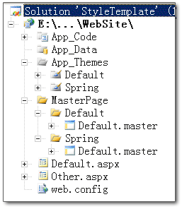 asp.net Web站点风格切换的实现1