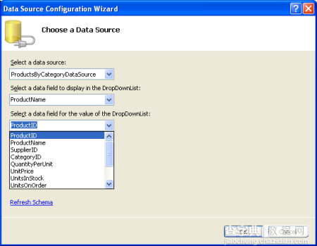 ASP.NET 2.0中的数据操作之八：使用两个DropDownList过滤的主/从报表11