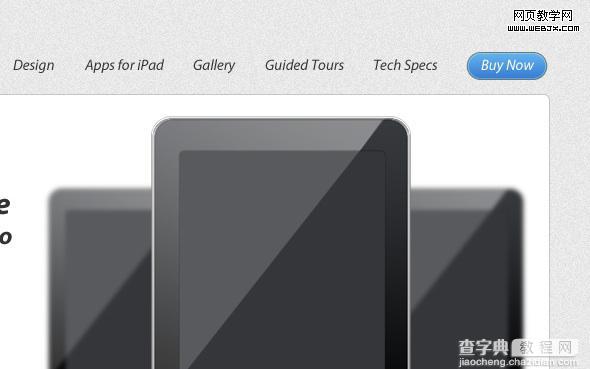 Photoshop制作出清爽的ipad页面的网页制作教程30