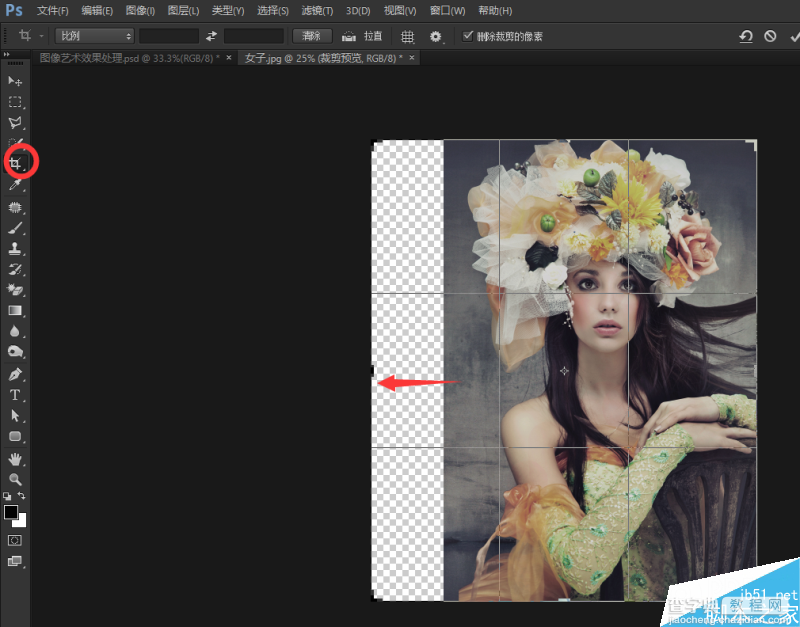 Photoshop使用笔刷工具制作艺术化的梦幻唯美的美女4