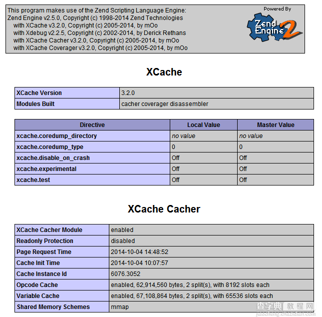 在Win7 中为php扩展配置Xcache1