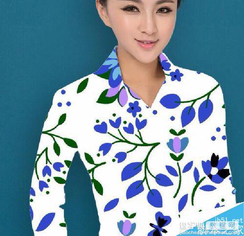 PS给美女改变衣服款式6