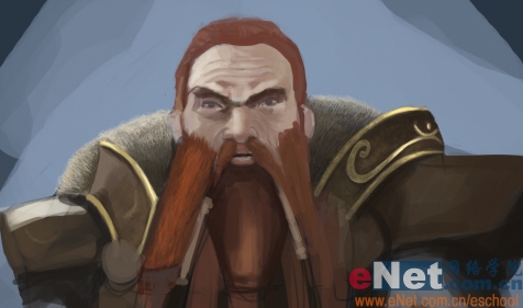 Photoshop绘制勇敢的指环王矮人战士9