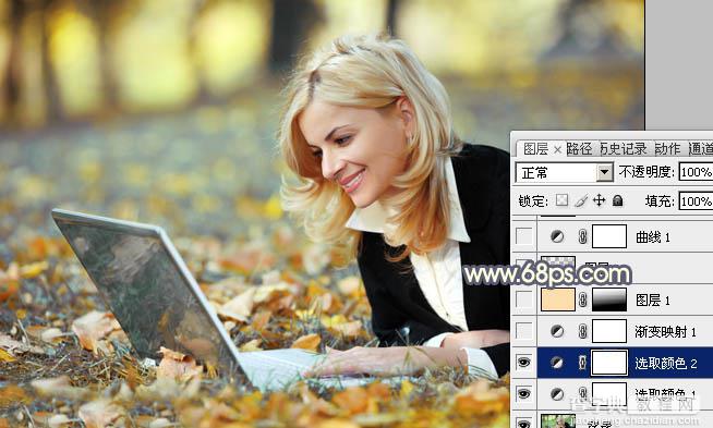 photoshop临摹偏暗的手机人物图片10