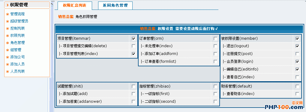 实用PHP会员权限控制实现原理分析21