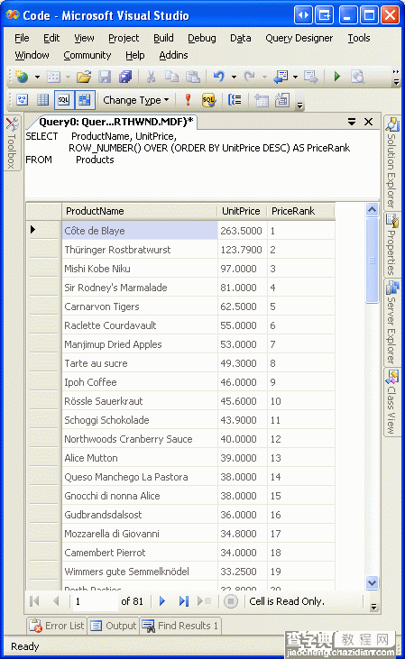 在ASP.NET 2.0中操作数据之二十五：大数据量时提高分页的效率5