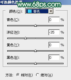 Photoshop调出暗调秋季青红色树林人物图片37