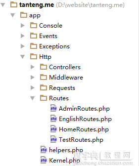 Laravel最佳分割路由文件（routes.php）的方式1