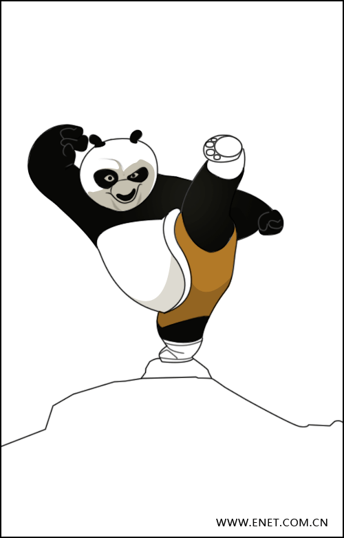 Photoshop模仿功夫熊猫的海报9