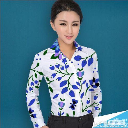 PS给美女改变衣服款式8