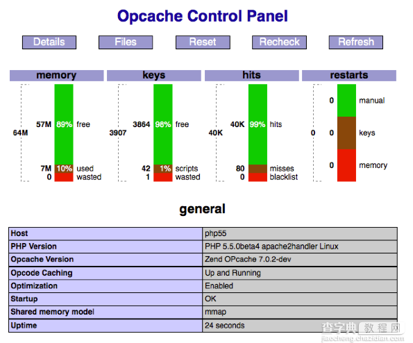 为PHP5.4开启Zend OPCode缓存1