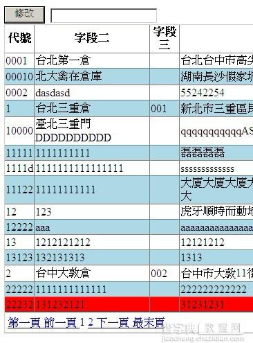 asp.net gridview分页：第一页 下一页 1 2 3 4 上一页 最末页1