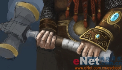 Photoshop绘制勇敢的指环王矮人战士21