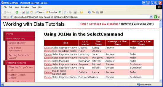 在ASP.NET 2.0中操作数据之六十七：在TableAdapters中使用JOINs14