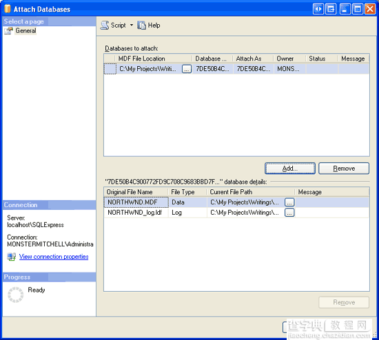 在ASP.NET 2.0中操作数据之七十三：用Managed Code创建存储过程和用户自定义函数(上部分)2