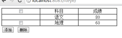 jQuery给指定的table动态添加删除行的操作方法4