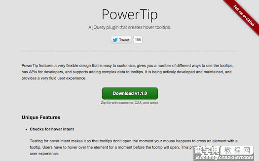 推荐17个优美新鲜的jQuery的工具提示插件4