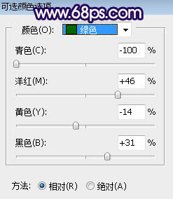 Photoshop调制出灿烂的蓝黄色霞光绿树中的人物图片9