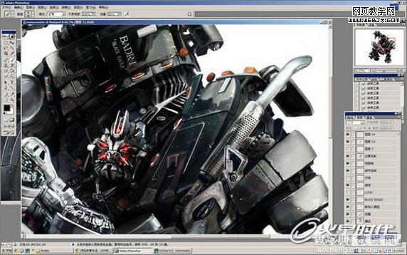 photoshop利用汽车零件合成逼真超酷的变形金刚19