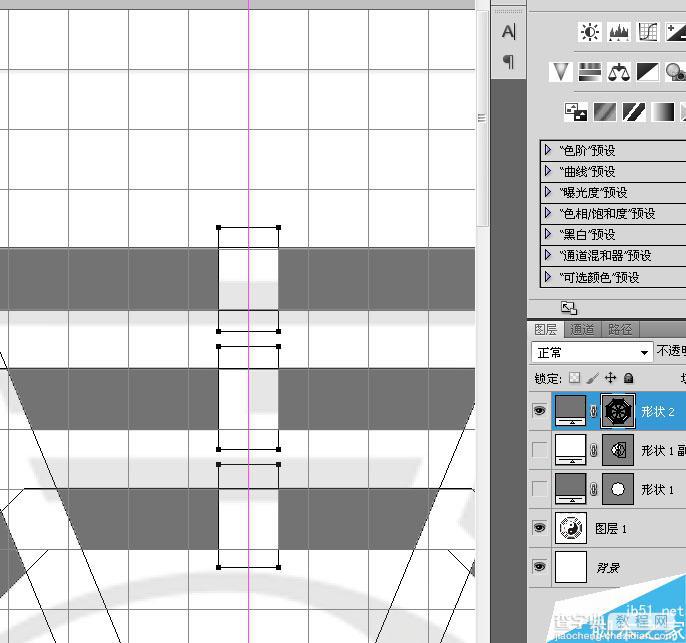 PS CS6布尔运算工具绘制漂亮的太极八卦图17