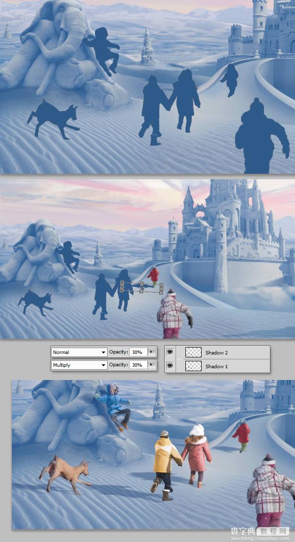 photoshop将荒漠场景打造出迪士尼风格的雪景图72
