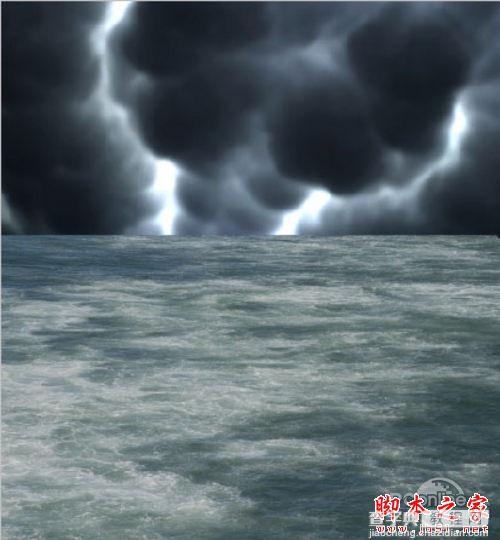 Photoshop合成制作出在海上漂泊的幽灵鬼船46