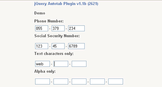 分享27款非常棒的jQuery 表单插件3