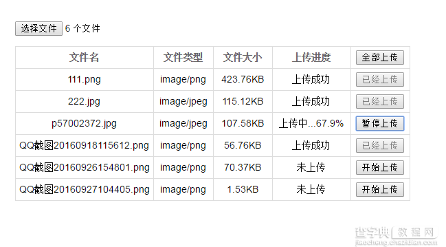 前端js实现文件的断点续传 后端PHP文件接收8