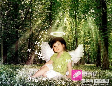 Photoshop 合成梦幻森林里的小天使1
