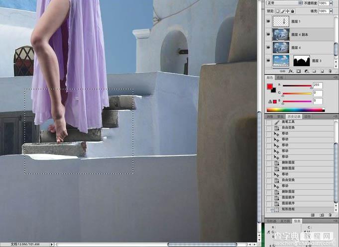photoshop合成制作漂亮的古堡美女场景10