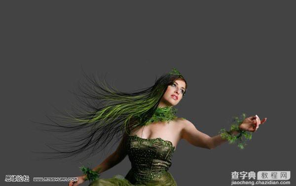 photoshop 合成漂亮的森林女皇9