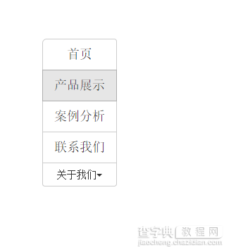 Bootstrap菜单按钮及导航实例解析15