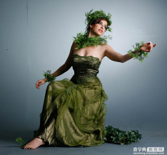 photoshop 合成漂亮的森林女皇3