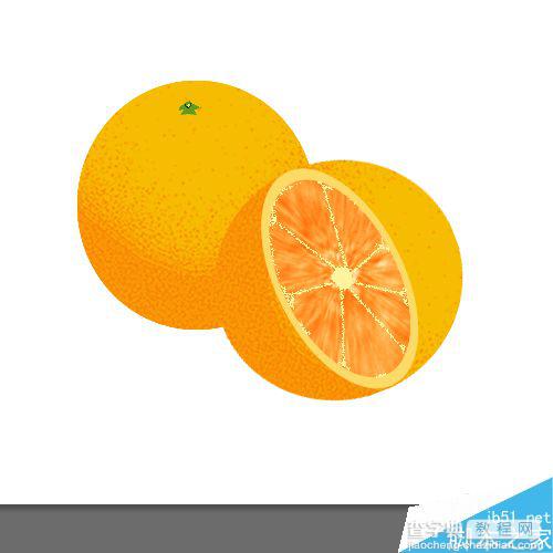 ps绘制一个漂亮逼真的橙子17