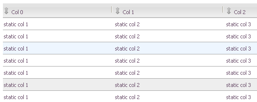 33种Javascript 表格排序控件收集26
