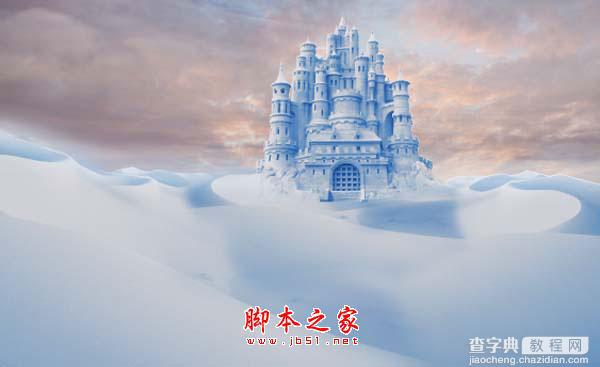 photoshop合成制作漂亮的雪景卡通乐园41