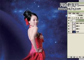 photoshop 性感花瓶美女合成12