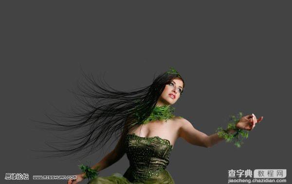photoshop 合成漂亮的森林女皇8
