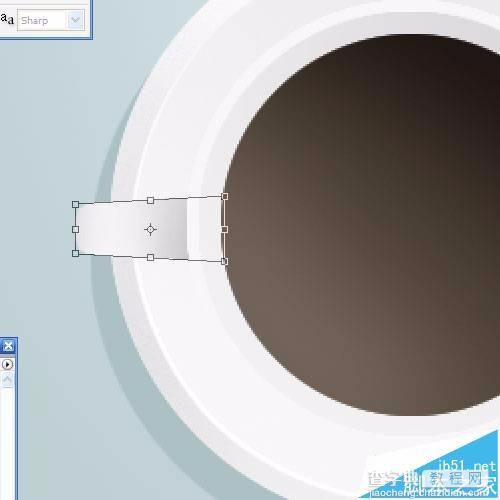 photoshop怎么绘制一个白色的装有咖啡杯子?11