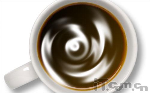 Photoshop下利用滤镜实现咖啡搅拌时的漩涡效果10