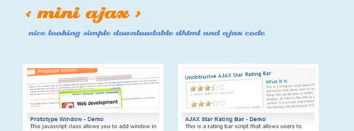 十个优秀的Ajax/Javascript实例网站收集3