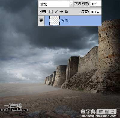 photoshop合成制作出神秘的暗夜光线沙漠中的城堡21