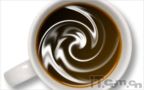 Photoshop下利用滤镜实现咖啡搅拌时的漩涡效果16