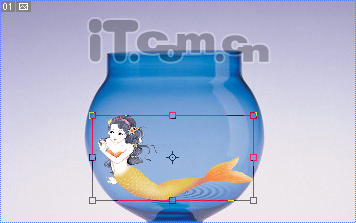 Photoshop合成图片特效:玻璃瓶里的美人鱼7