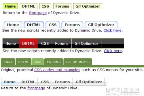 Javascript Tab 导航插件 (23个)18